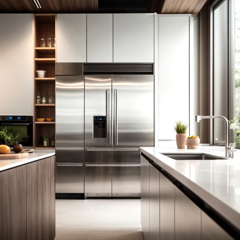 AI-gesteuerte Kühltechnologie in moderner Küche